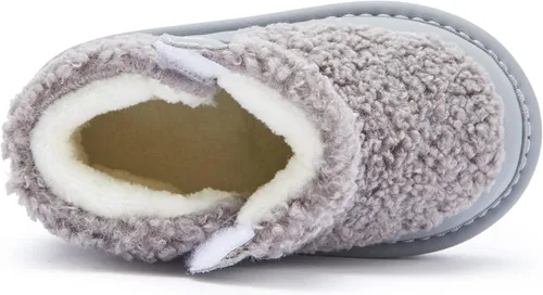 Miniatura 3 de BMCiTYBM Botas de nieve para bebés, niños y niñas, zapatos cálidos de invierno, zapatos ligeros al aire libre para bebés de 6, 9, 12, 18, 24 meses
