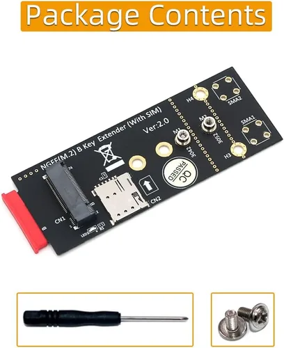 Miniatura 7 de HLT M.2 (NGFF) Adaptador de llave B con tarjeta SIM para módulo 3G/4G/5G