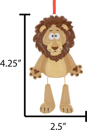 Miniatura 4 de Adornos personalizados de animales 2024 – Adornos de león para árbol de Navidad, decoración de león, regalos para amantes de los animales, regalos