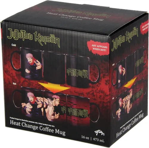 Jujutsu Kaisen Yuji Itadori Anime Manga Taza de Té y Café Cambia de Color con Reacción al Calor 16 OZ