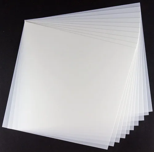 Miniatura 12 de Hoja de Mylar en blanco de 7.5 mil (paquete de 10), hoja de plástico transparente de 12 x 12 pulgadas, hojas de acetato transparente para Cricut