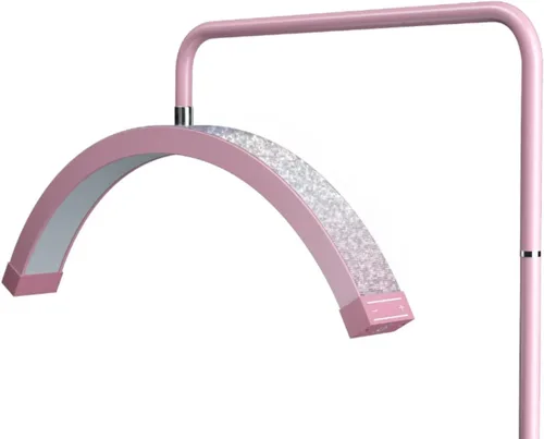 Lámpara de mitad de luna con destellos para pestañas | Lámpara LED regulable con diamantes para esteticistas de pestañas - Lámpara LED de pie para