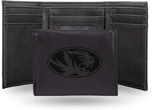 Miniatura 86 de NCAA Rico Industries - Billetera triple grabada con láser, con grabado láser, accesorio para hombre