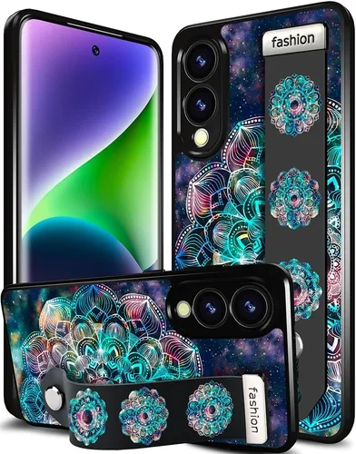 Miniatura 83 de Compatible para Samsung Galaxy S23 Funda Bonita con Correa Soporte Dedo Kickstand, Fundas de Silicona Geniales de Diseñador Funda Cover - Mariposa