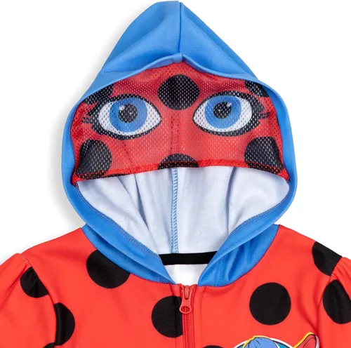 Miniatura 3 de Miraculous Mariquita Cosplay Sudadera con capucha estampada con cremallera