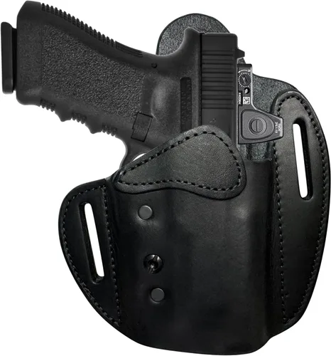 Miniatura 15 de Urban Carry LockLeather OWB RMR/RDS - Funda segura y cómoda de cuero/polímero híbrido para una ocultación óptima Diestro Compatible con una