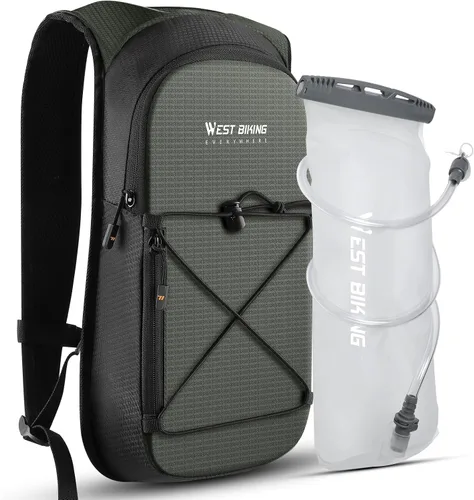 Mochila de hidratación con vejiga de hidratación de TPU, mochila de agua ligera para senderismo, mochila de hidratación con bolsa de agua de 2