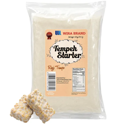 Wira Tempeh - Arrancador con esporas de Rhizopus (Ragi Tempe) 17.50 onzas, Tempeh de Rhizopus Rhizopus Oligosporus con alto contenido de proteínas,