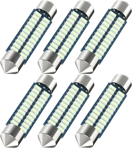 Bombilla LED festoon Serundo Auto 578 de 211-2, 41mm 42mm 1.65 pulgadas, para luz de mapa y cúpula de automóvil, bombilla 212-2, 22SMD con chips