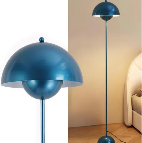 Miniatura 9 de COSYLUX Lámpara de pie moderna para sala de estar, lámpara de pie alta industrial para dormitorio, pantalla de metal que refleja la luz, lámpara
