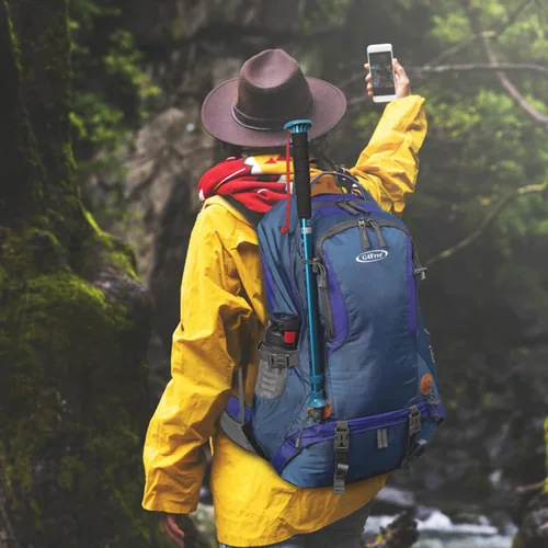 Miniatura 7 de Mochila G4Free de 11 gal para uso en exteriores, campamento, alpinismo, senderismo con funda para lluvia. azul (Blue01)