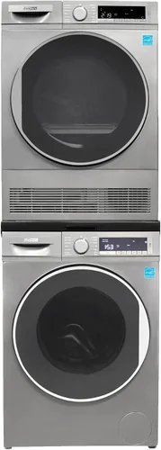 Miniatura 10 de Conserv 2.2 cf 120 V Lavadora y 4 Cf 220V Secadora Condensación Fabricada en Europa (Negro Mate)