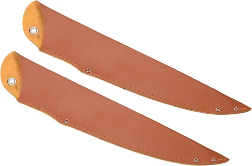 PATIKIL Funda de piel sintética para cuchillos de chef de 14 pulgadas, paquete de 2 fundas para cuchillos, protector de filos, protector de