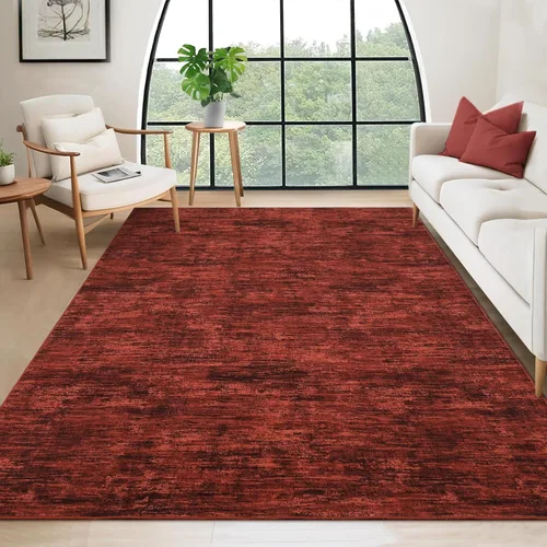 Miniatura 19 de RUGSREAL - Tapete pequeño de 2x3 con base de goma, resistente a las manchas, moderno, color liso, contemporáneo lavable, para la entrada, sala