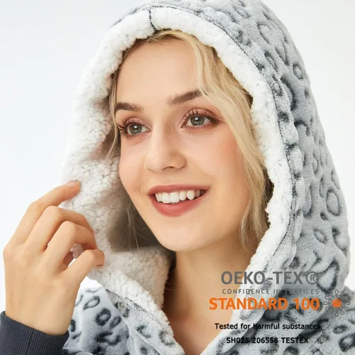 Miniatura 2 de Krifey Manta con capucha de sherpa de gran tamaño como regalo de cumpleaños para mamá, mujer, novia, hombre, acogedora sudadera con bolsillo gigante