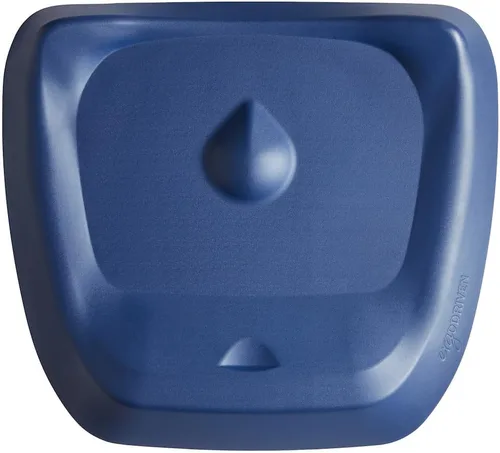 Ergodriven Topo Comfort Mat | Alfombrilla antifatiga para escritorio de pie | Calc Terrain | Azul mezclilla
