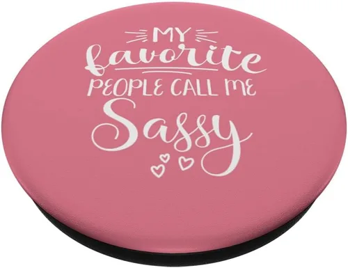 Miniatura 2 de My Favorite People Call Me Sassy PopSockets Swappable PopGrip