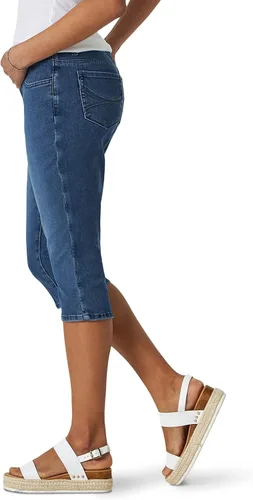 Miniatura 3 de Riders by Lee Indigo Capri de mezclilla ultra suave para mujer