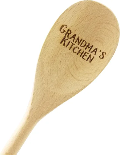 Miniatura 16 de Wedding Collectibles Made With Love - Cuchara de madera (14 pulgadas de largo) accesorio de cocina grabado Madera de haya suave y natural
