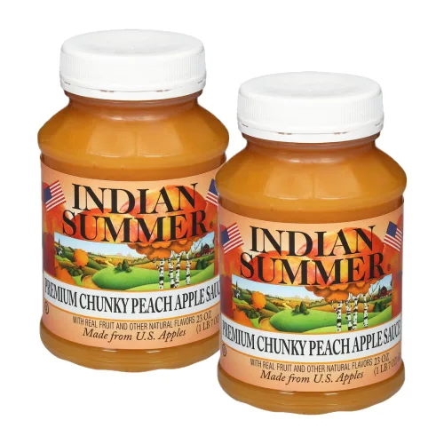 Miniatura 14 de Indian Summer Puré de manzana en trozos premium hecho con manzanas estadounidenses por cultivadores estadounidenses