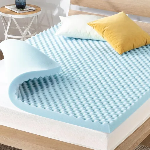Miniatura 11 de Best Price Mattress Cubrecolchón de espuma viscoelástica con forma de huevera de 4 pulgadas con infusión de gel refrescante, certificado
