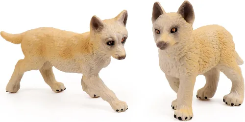 Miniatura 2 de RESTCLOUD Conjunto de 8 figuras de juguete de lobo de lobos y animales