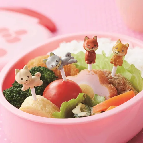 Miniatura 2 de Torune Púas de comida Bento Accesorios para el almuerzo Perros 4pcs P-3460
