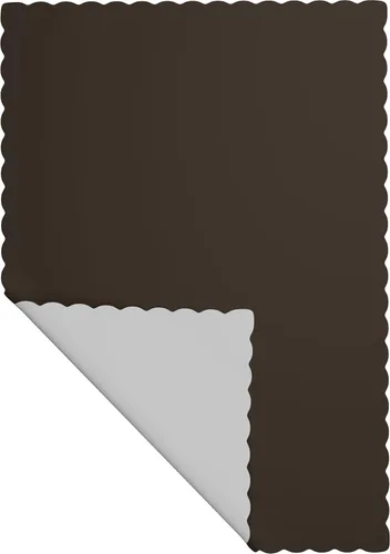 Miniatura 4 de Manteles individuales de papel, desechables, borde festoneado (50, negro)