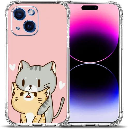 Miniatura 6 de Funda para iPhone 15, colorida mariposa flores protección contra caídas a prueba de golpes TPU cuerpo completo protector resistente a los arañazos