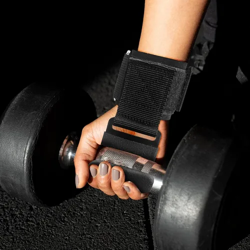 Miniatura 9 de RELIFE REBUILD YOUR LIFE Ganchos de levantamiento para hombres y mujeres (par), correas para dominadas, agarres de muñeca Gym Reapers
