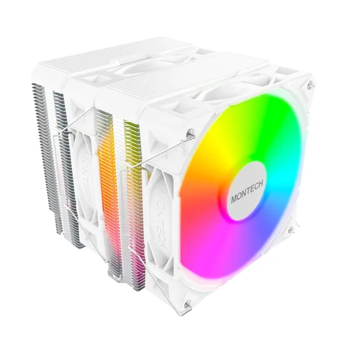 Miniatura 12 de MONTECH NX400 - Enfriador de aire de CPU, torre única, 4 tubos de calor avanzados, disipador de calor de 52 aletas, E28, ventilador de presión