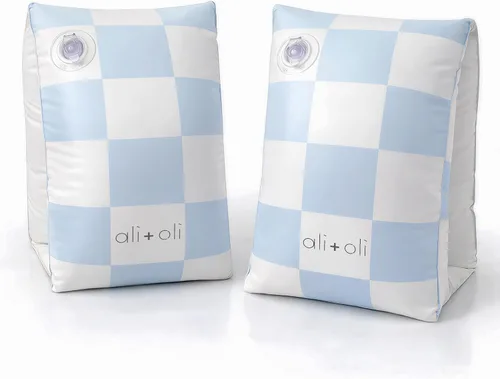 Ali+Oli Colección de verano, asiento de natación para bebé, anillo de natación para niños, flotadores de brazo para niños pequeños, piscina infantil