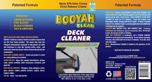 Miniatura 5 de BooYah Clean Limpiador de cubiertas: funciona en superficies antideslizantes y planas para eliminar la suciedad, manchas, sangre de pescado, aceite