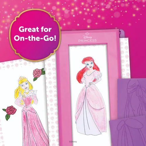 Miniatura 3 de Fashion Plates Disney Princess - Kit de dibujo para mezclar y combinar, artes y manualidades, colorear, suministros de arte, suministros