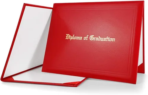 Miniatura 8 de GraduationMall Cubierta impresa para diploma para certificado 8.5 x 11 pulgadas, real, paquete de 1