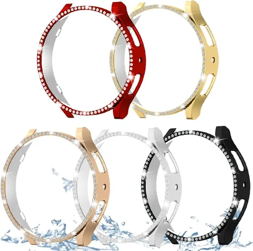 Miniatura 67 de DEALELE Paquete de 1 + 3 fundas y protector de pantalla compatible con Samsung Galaxy Watch FE / 5/4 de 1.575 pulgadas, funda protectora