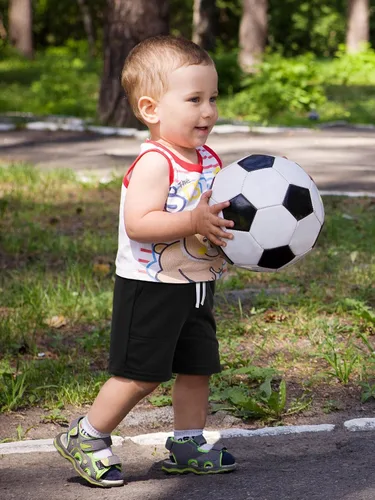 Miniatura 4 de Resinta Paquete de 4 pantalones cortos de punto para bebés y niños pequeños, pantalones cortos deportivos con bolsillo