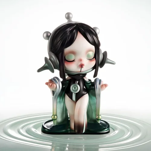Miniatura 5 de POP MART Skullpanda La serie de figuras con sonido, figuras de cajas ciegas de Skullpanda, figuras de acción de diseño aleatorio coleccionables