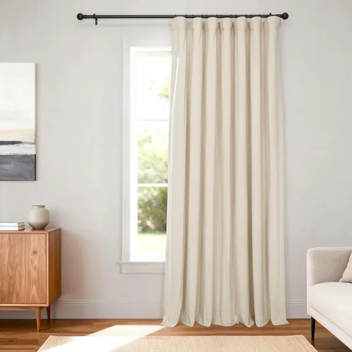 Miniatura 51 de HPD Half Price Drapes Cortinas Opacas Térmicas de Terciopelo Signature para Sala de Estar de 63 Pulgadas de Largo (1 Panel) con Bolsillo para Barra