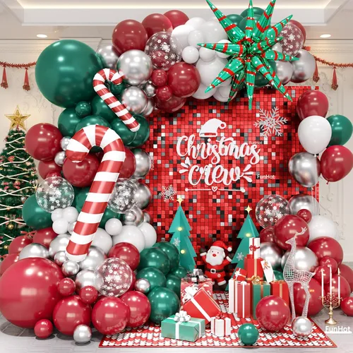 Miniatura 10 de FunHot Kit de arco de globos azules y plateados, kit de guirnalda de globos de color azul metálico y blanco plateado con globos de aluminio