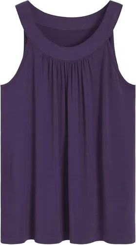 Miniatura 2 de Latuza Conjunto de pijama de verano con camiseta sin mangas de viscosa suave para mujer