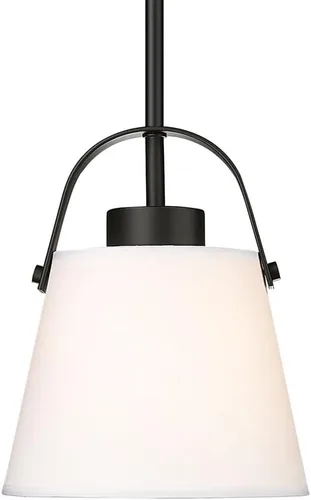 Z-Lite 743P8-MB Z-Studio - Colgante de lino, 1 luz de 60 vatios, negro mate