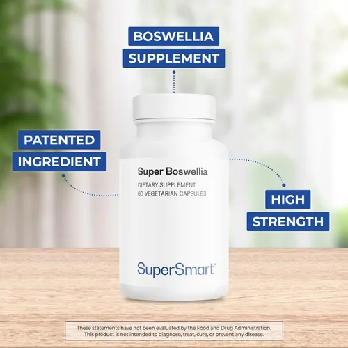 Miniatura 3 de Supersmart - Extracto de Super Boswellia 100 mg por día (patentado y de alta resistencia) - Suplemento ApresFlex Boswellia Serrata - 20% AKBA Sin