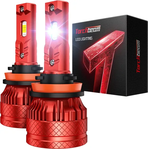 Miniatura 8 de Torchbeam Bombilla T6S 9005/HB3, 1000% de alto brillo, 6500K blanco frío 9005 bombillas Powersport con ventilador de enfriamiento, luces antiniebla