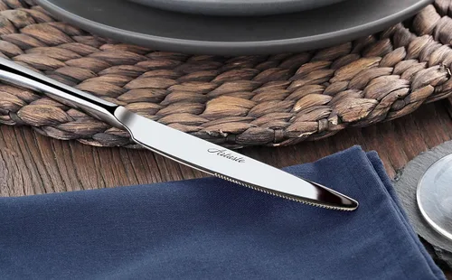 Miniatura 5 de Artaste Rain II - Cuchillo de cena forjado de acero inoxidable 18/10, juego de 12, 9.5 pulgadas