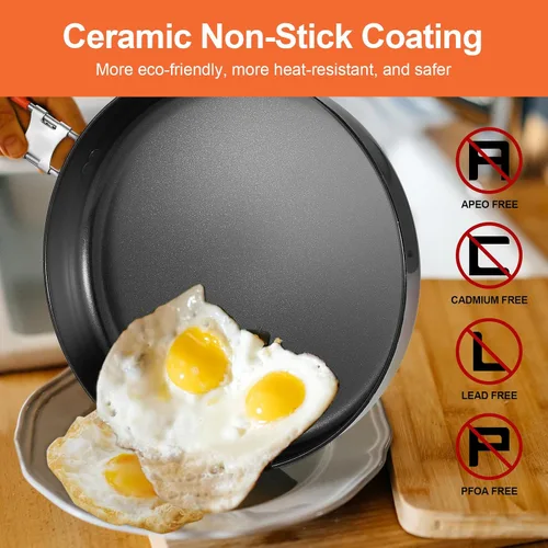 Miniatura 7 de Odoland 10pcs Stainless Steel Camping Cookware Camping Pot and Pan Set with Portable Camping Stove Camping Mess Kit with Plates Bowls Forks Knives