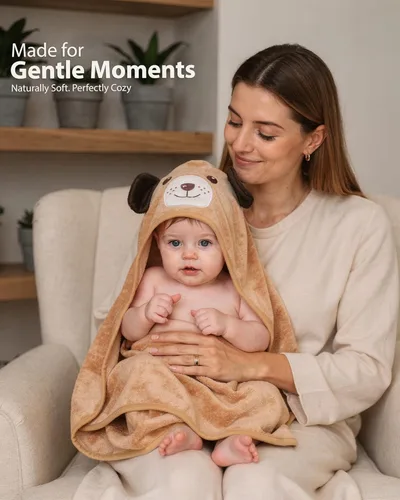 Miniatura 4 de MINIBOO Toallas de bebé con capucha para recién nacidos y niños pequeños - Toallas de baño súper suaves para bebé con capucha, toalla con capucha