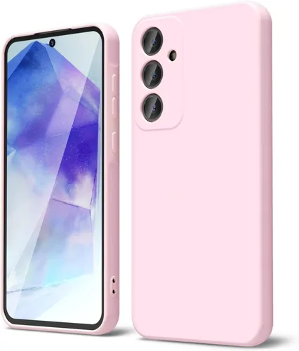 Miniatura 149 de oakxco Funda para teléfono Samsung Galaxy A12 con agarre de silicona líquida, linda delgada fina suave cubierta de gel de goma TPU lisa para mujeres