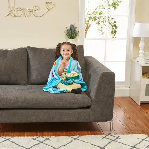 Miniatura 3 de EVERYDAY KIDS Manta para Niños Pequeños - 30" por 40" - Aventura Submarina de Sirenas - Súper Suave, Afelpada, Cálida y Cómoda Sirenas Aventura