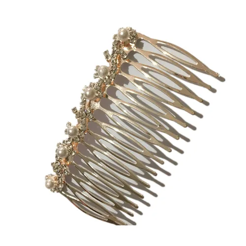 Miniatura 14 de Los accesorios de pelo nupcial de moda más populares Rhinestone perla aleación peine de pelo de la boda horquilla nupcial cristal horquillas